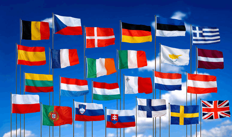 EU flags EU flags